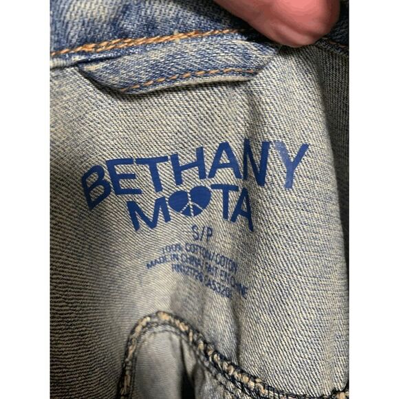 Bethany Mota Punk Lives The Bowery NY NY Distressed Jean Jacket - Picture 6 of 8